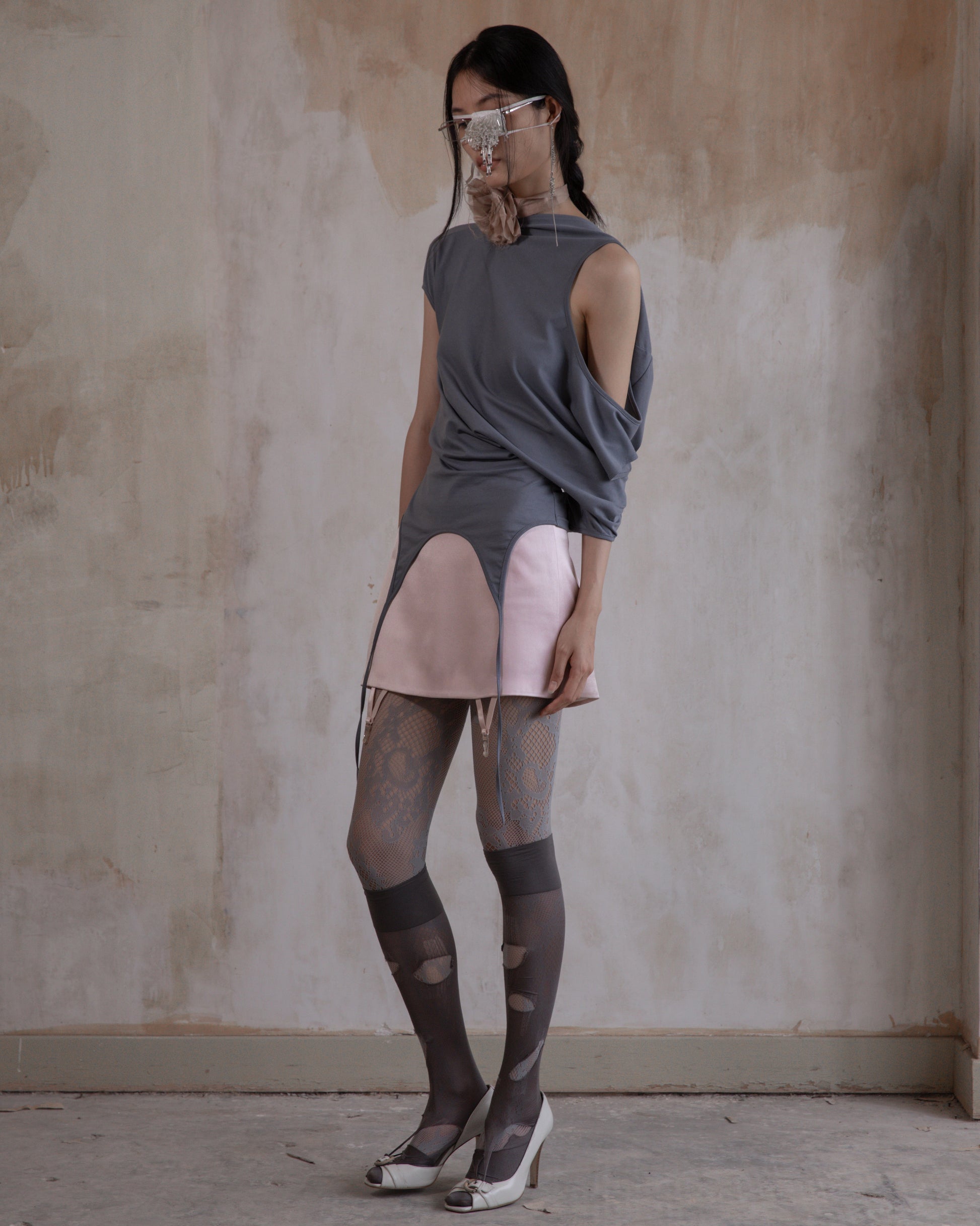Hooded Short Sleeve | Ash