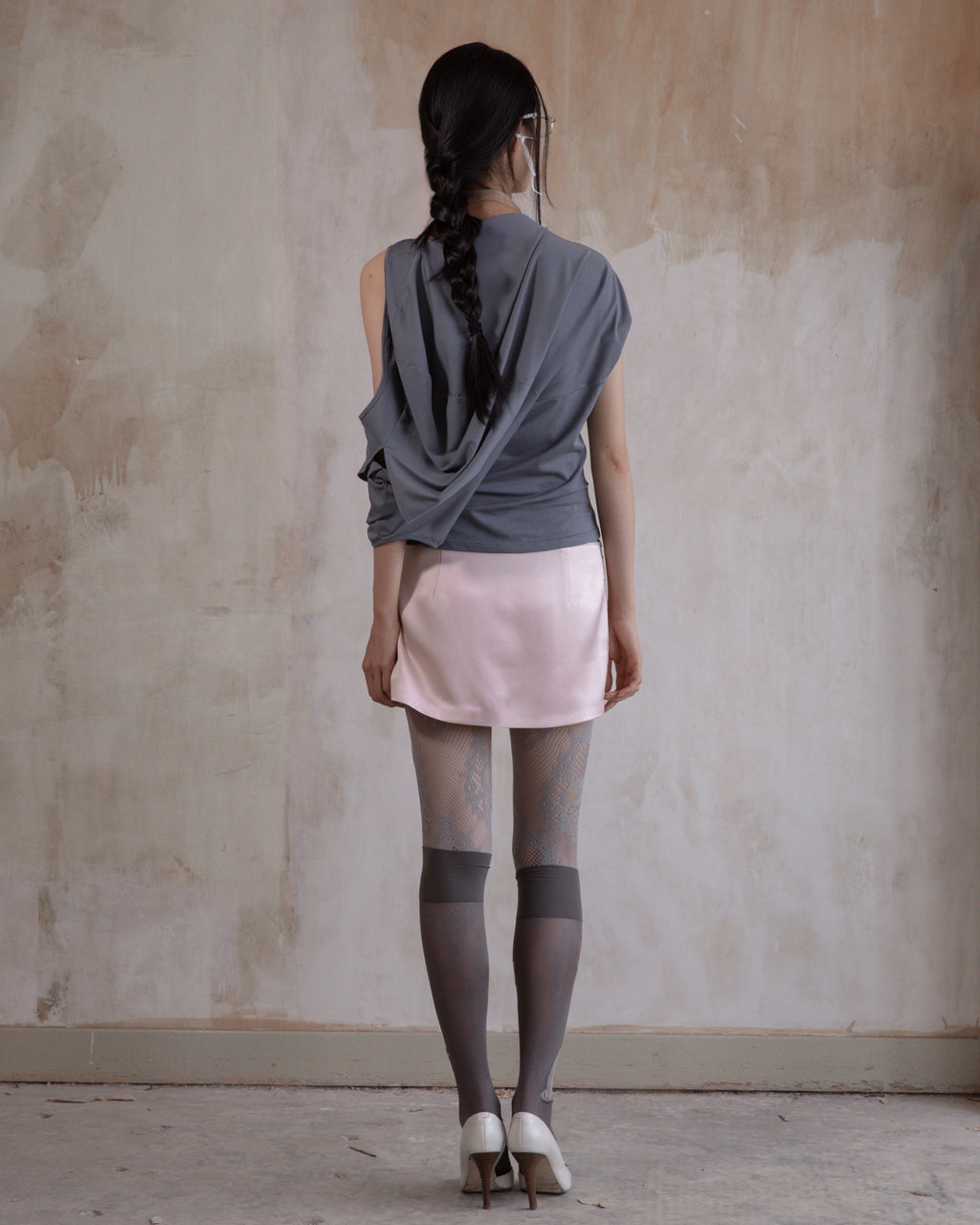 Hooded Short Sleeve | Ash