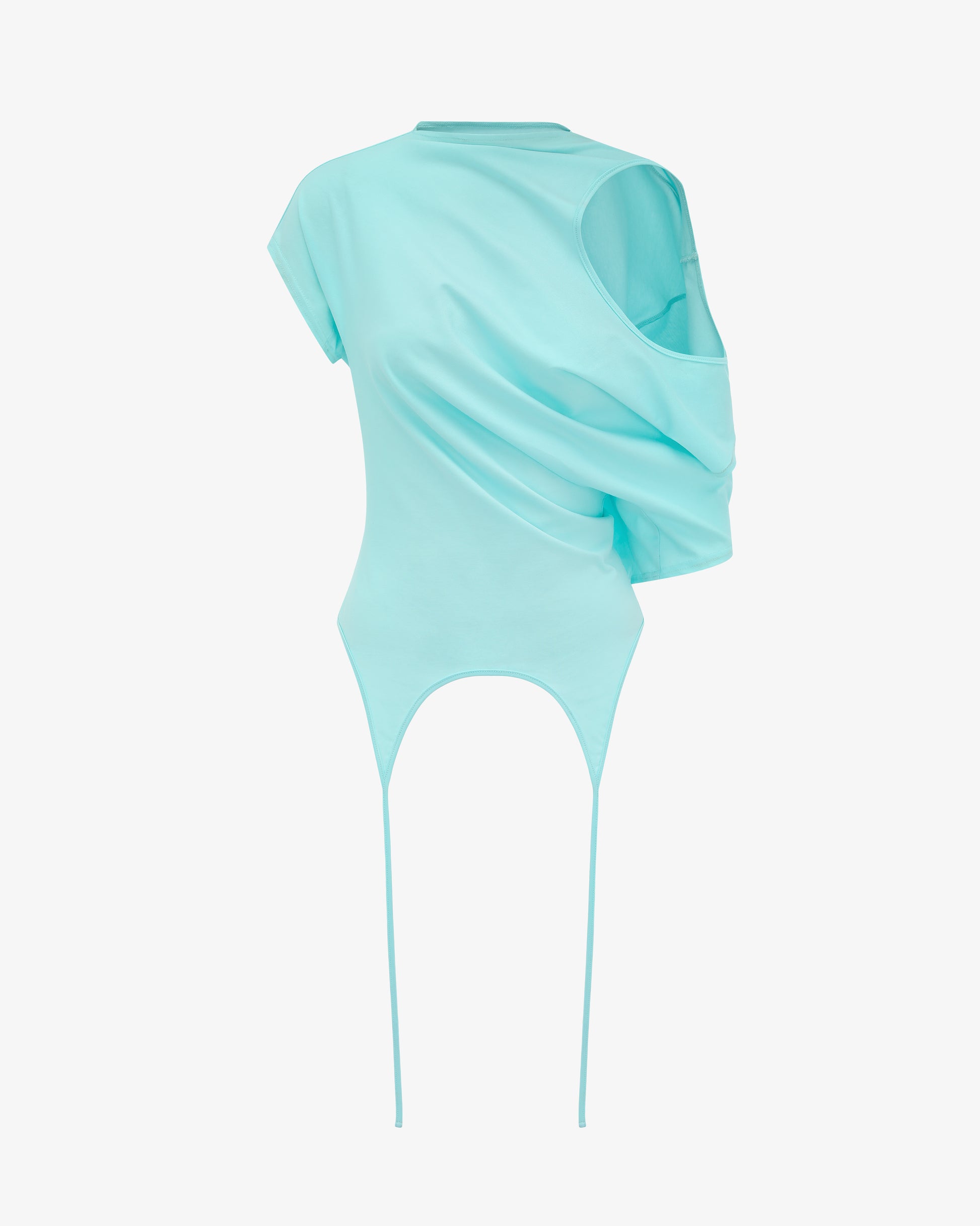 Hooded Short Sleeve | Aqua